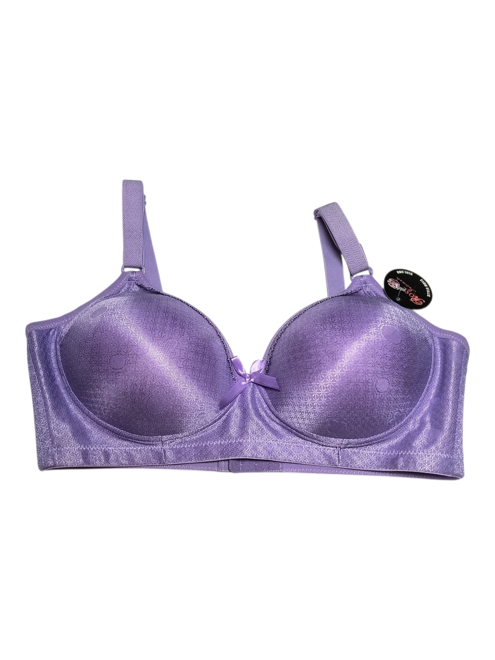 Rose Intimate Lavender Wireless Lightly Lined Supportive Bra 38D